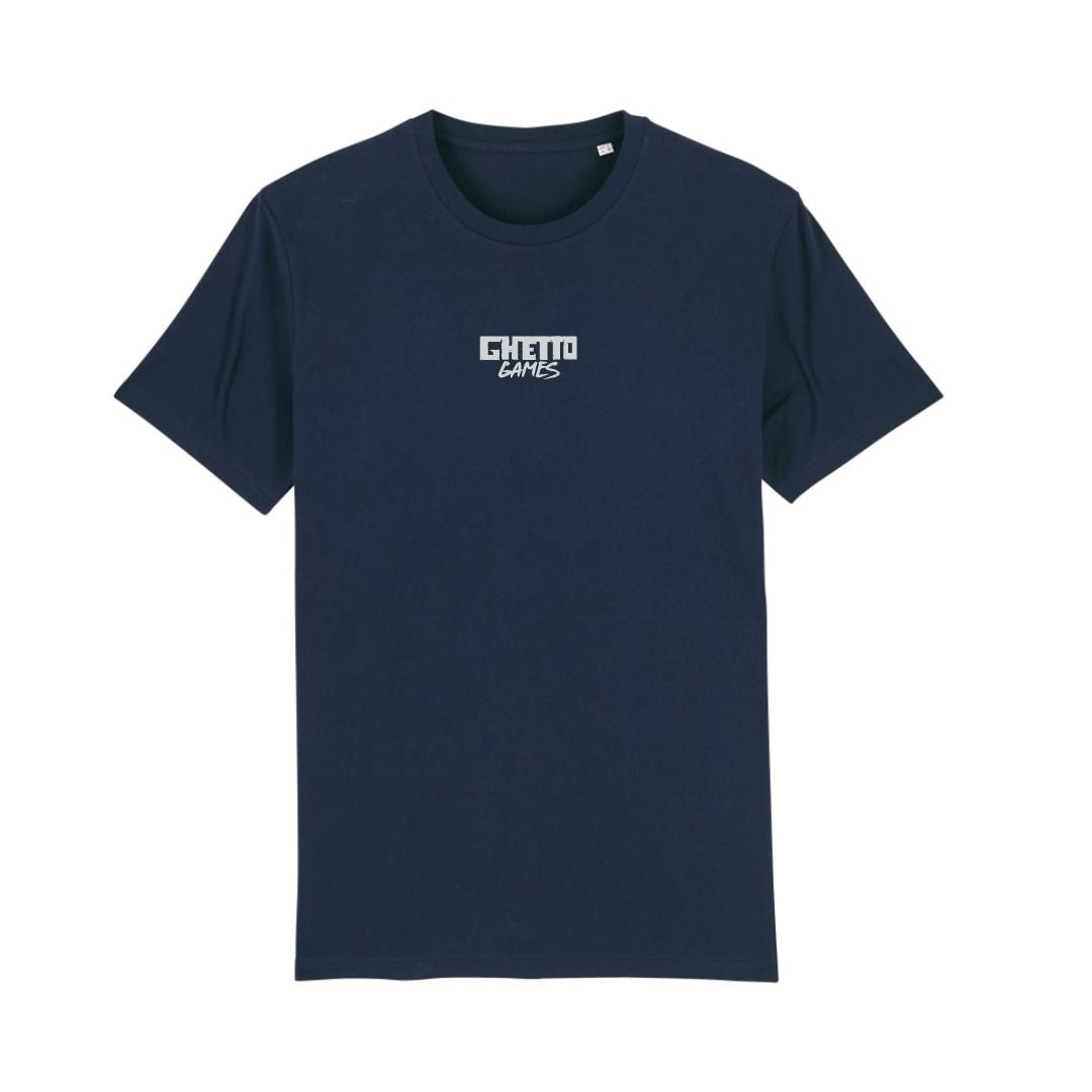 Blue Ghetto Games and Glittery Power Fist tee