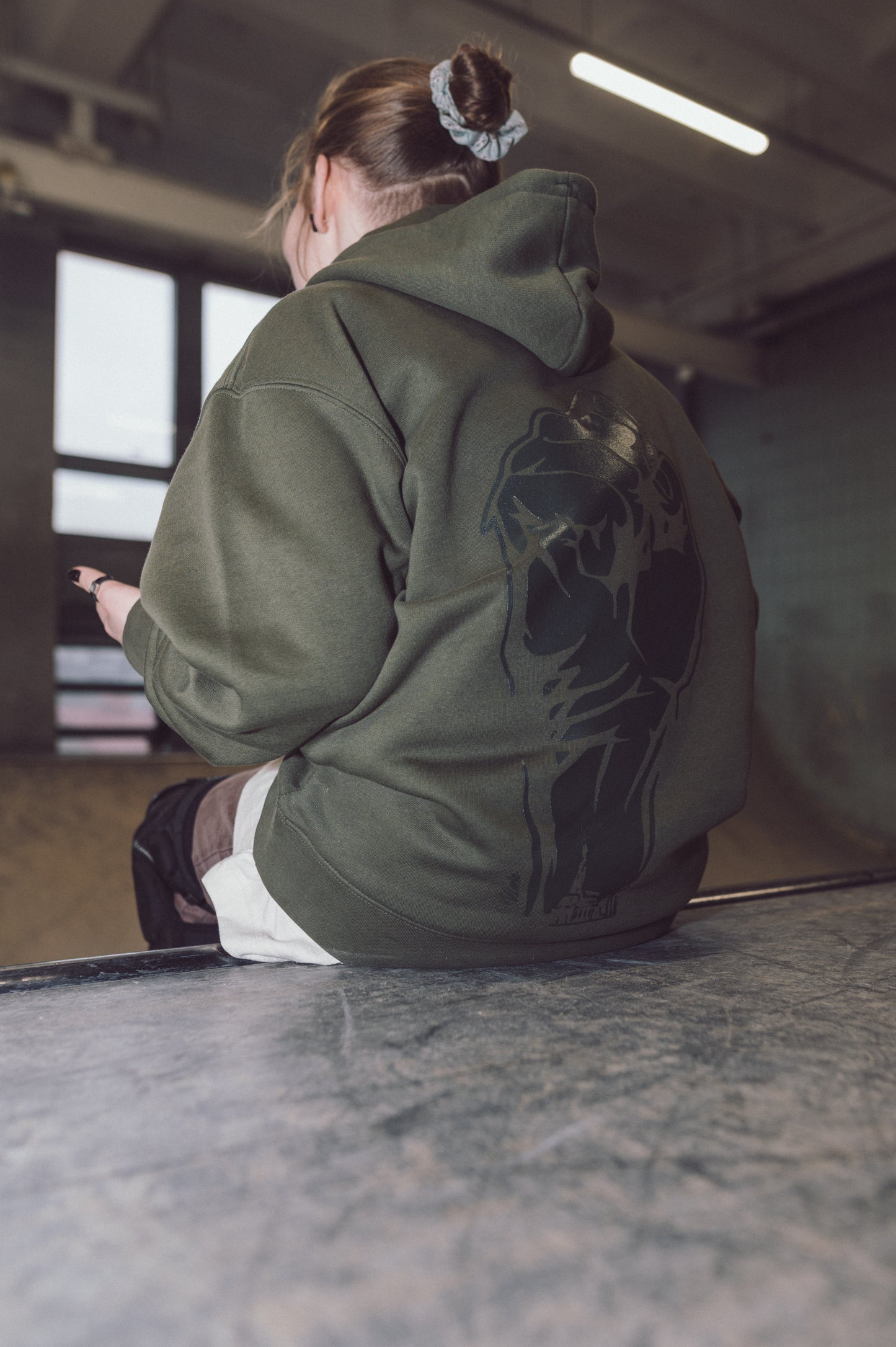 Khaki Power Ghetto Games Hoodie