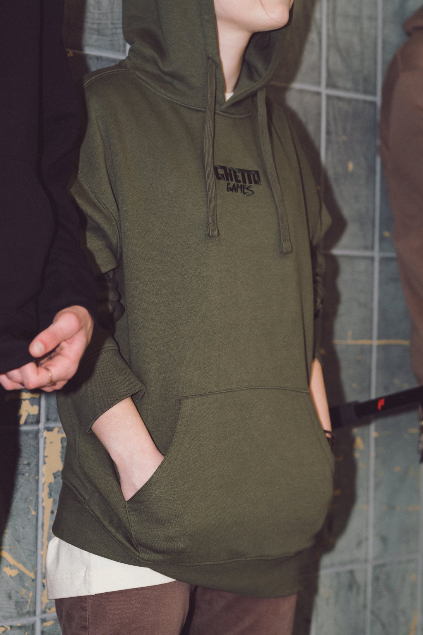 Khaki Power Ghetto Games Hoodie