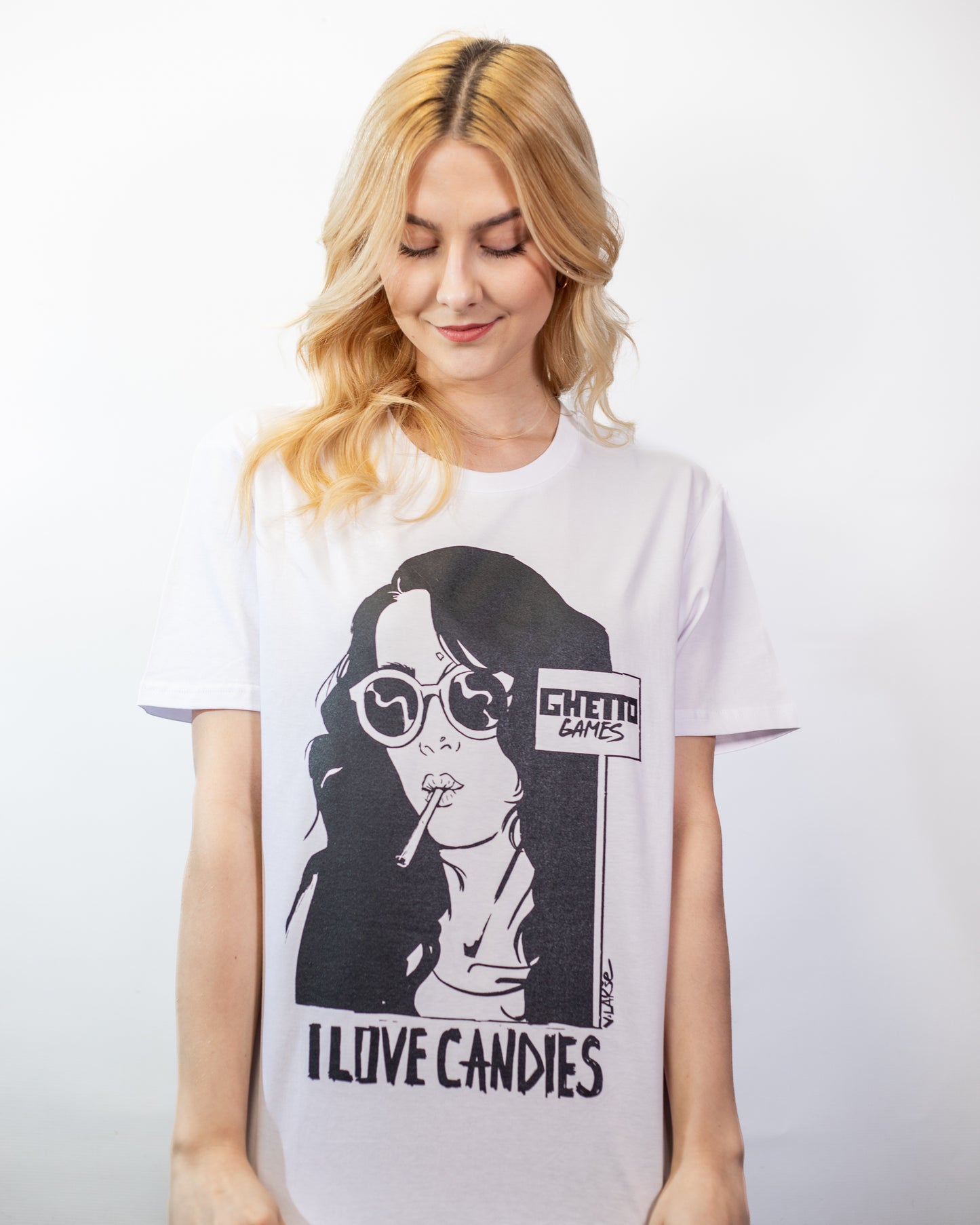 White T-shirt “I Love Candies”