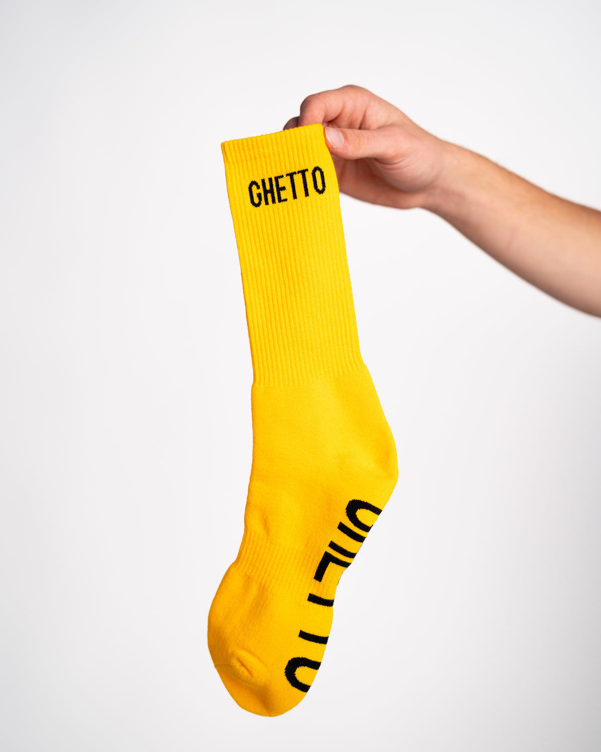 BLACK/YELLOW Ghetto Sock