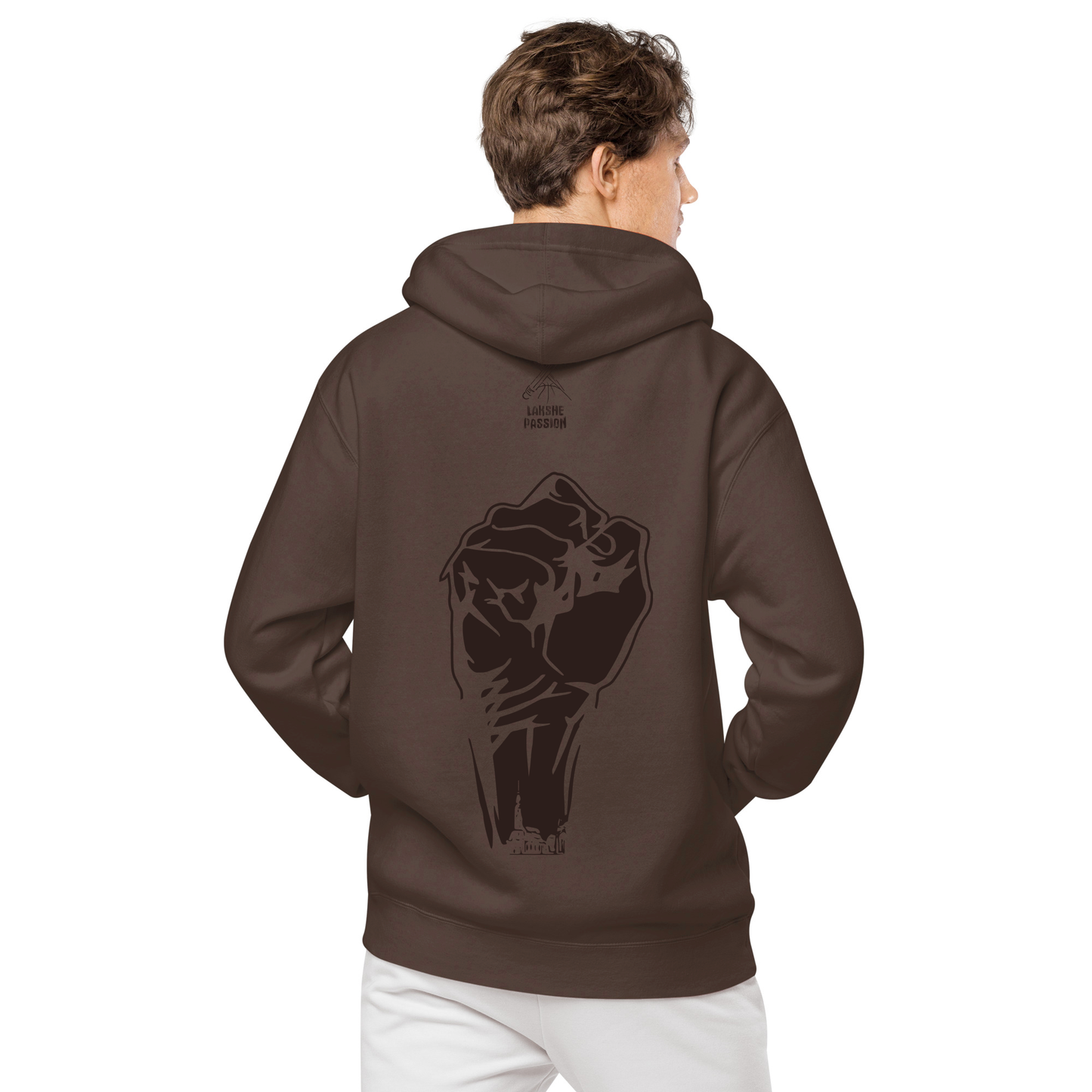 Mocha Power Ghetto Games Hoodie