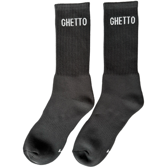 GREY/WHITE Ghetto Socks