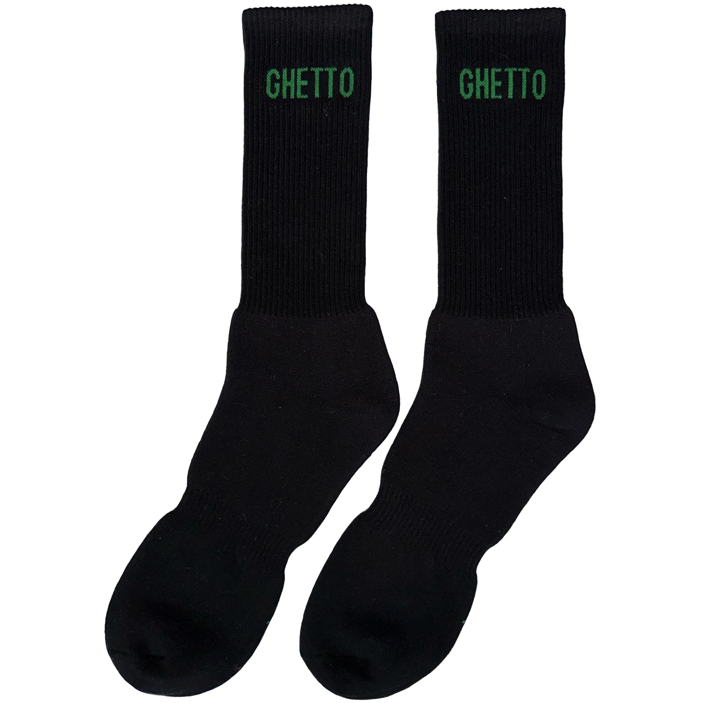 BLACK/GREEN Ghetto Socks