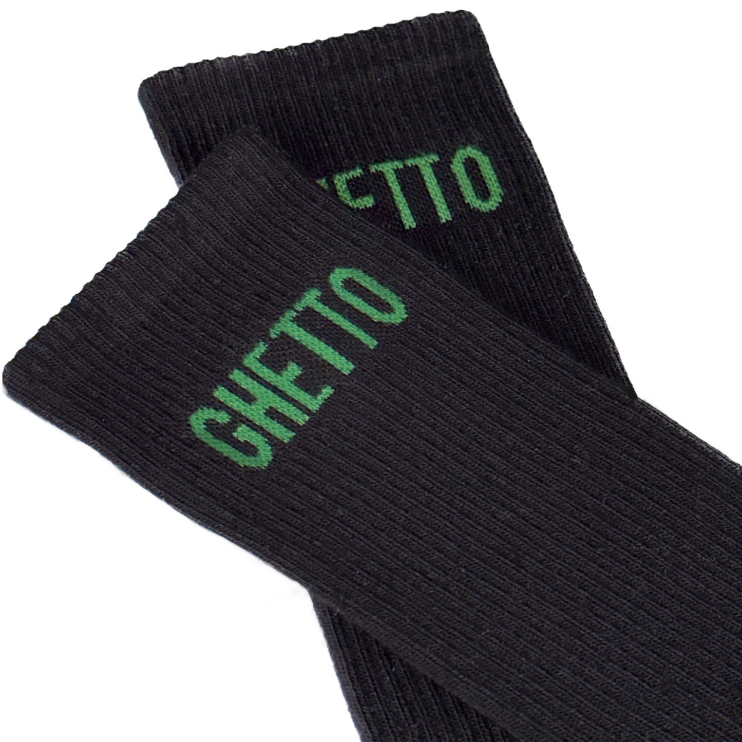 BLACK/GREEN Ghetto Socks