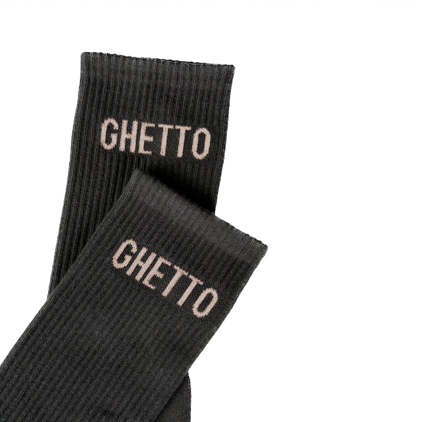 BLACK/CREAM Ghetto Socks