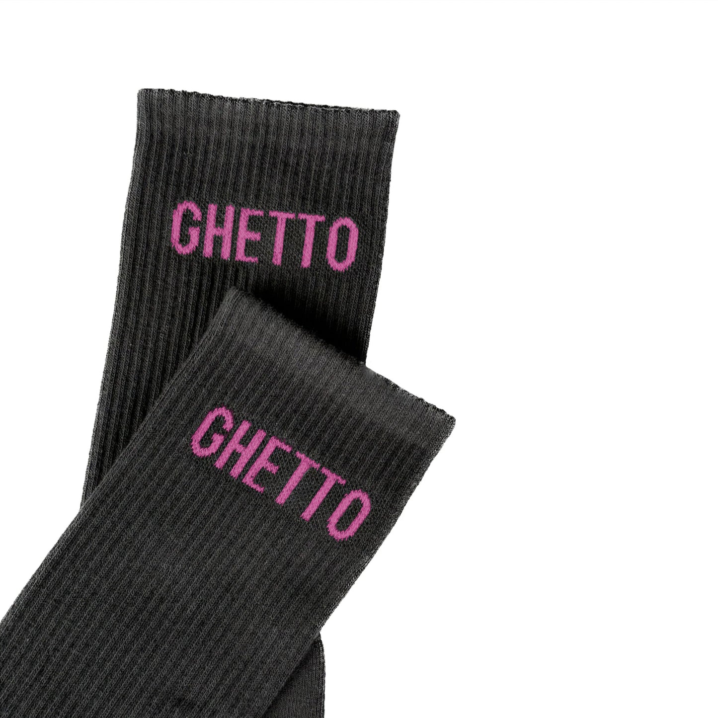 BLACK/PINK Ghetto Socks