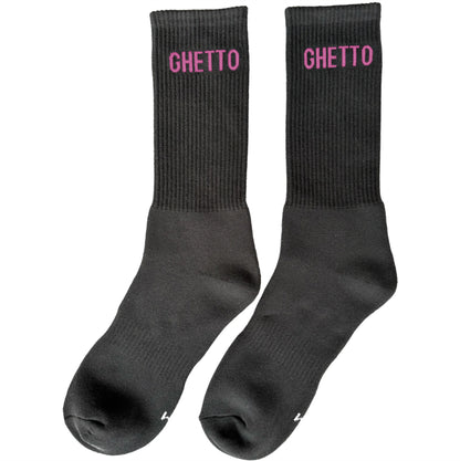 BLACK/PINK Ghetto Socks