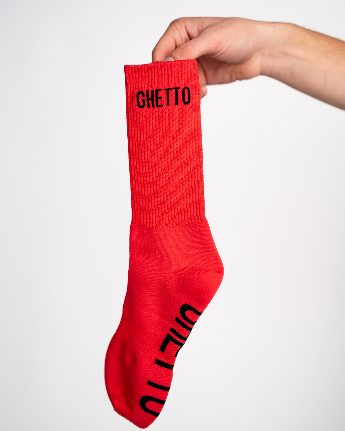 RED/BLACK Ghetto Socks