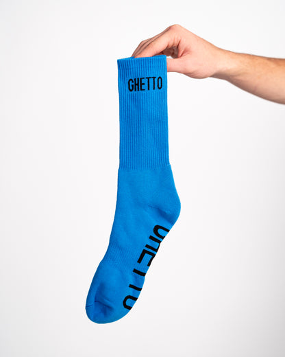 BLUE/BLACK Ghetto Socks