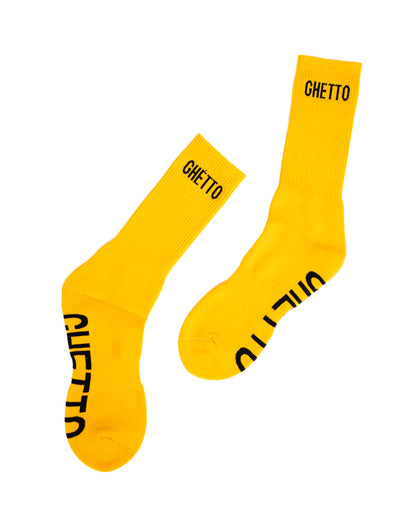BLACK/YELLOW Ghetto Sock