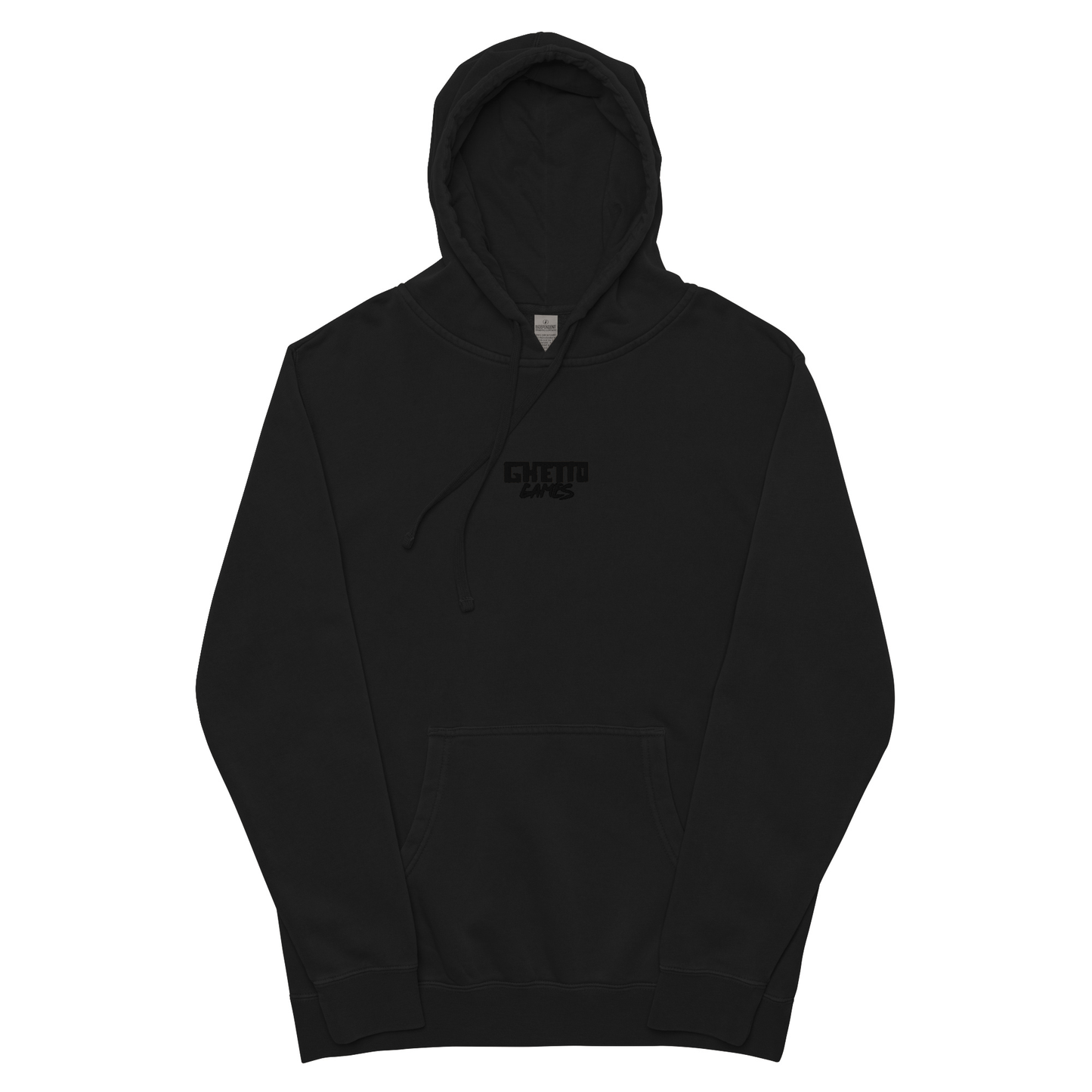 BLACK on BLACK Power Ghetto Games Hoodie